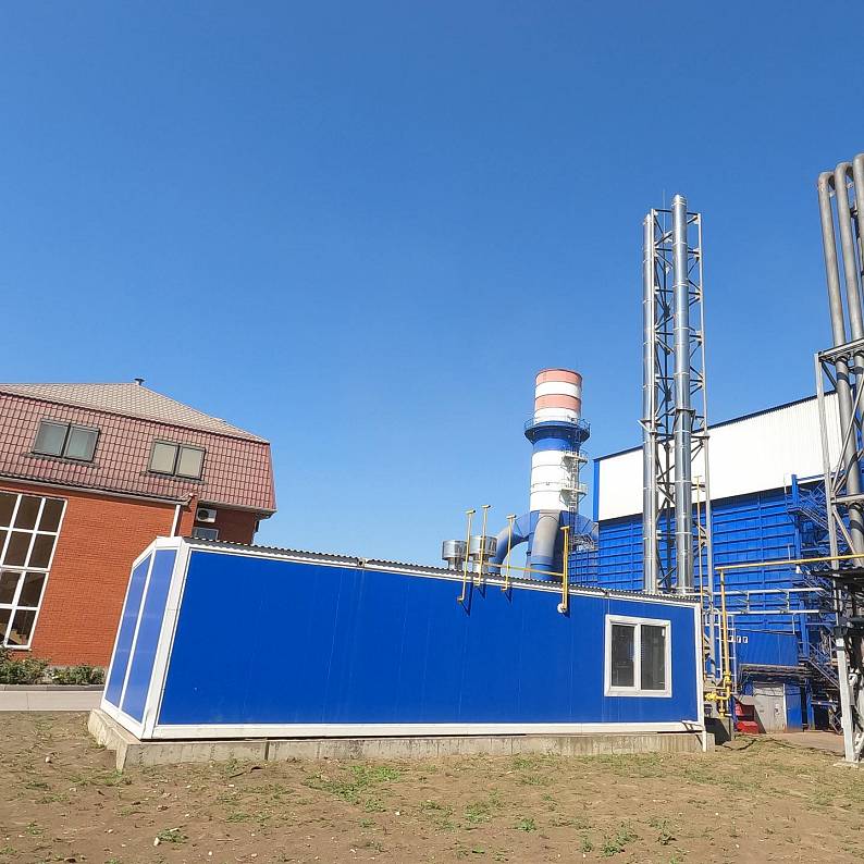 Абинский металлургический завод: водогрейная котельная для обеспечения теплоснабжением административных зданий