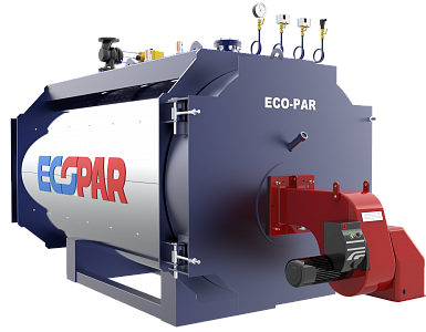  Двухходовой паровой котел ECO-PAR 10 бар 2000 - 3000  кг/ч